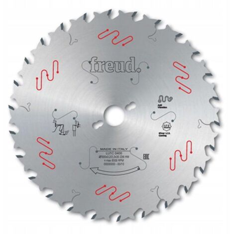 Lame de scie circulaire Ø250mm F03FS04590 – Pour bois massifs et panneaux – Denture alternée – Système anti-recul – Freud