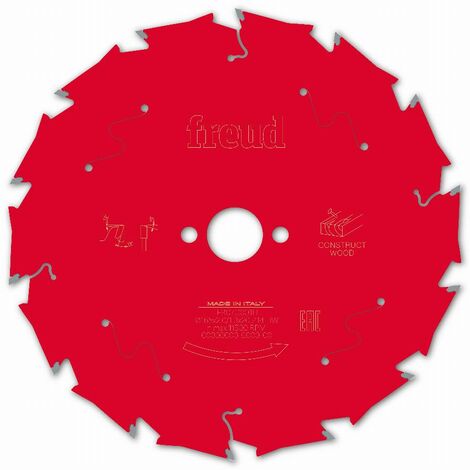 Lame de scie circulaire 165mm F03FS09789 – 14 dents carbure TiCo – Angle de coupe 18° – Pour bois tendre et OSB – Freud - FR07C001H