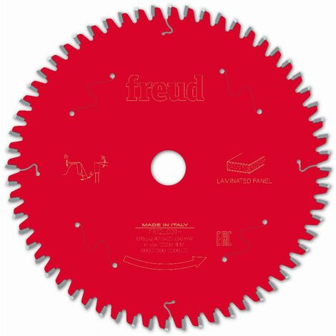Lame pour scie circulaire portative FREUD - Ø185 2,4/1,6 AL20 Z60 BA -5° - F03FS09801 -FR12L001H (1/2)