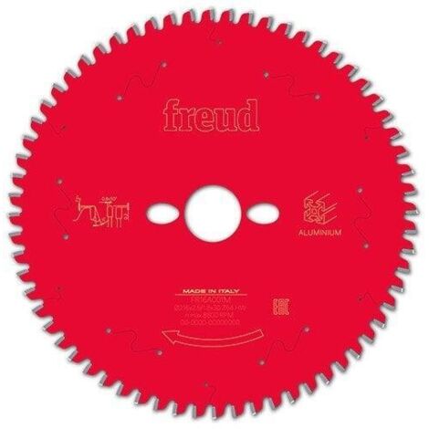 Freud – Lame de scie à onglet 216 mm – Aluminium – 30 mm alésage – 64 dents – Pour coupe aluminium et plastique – Technologie antiadhésive Perma-Shield (1/2)