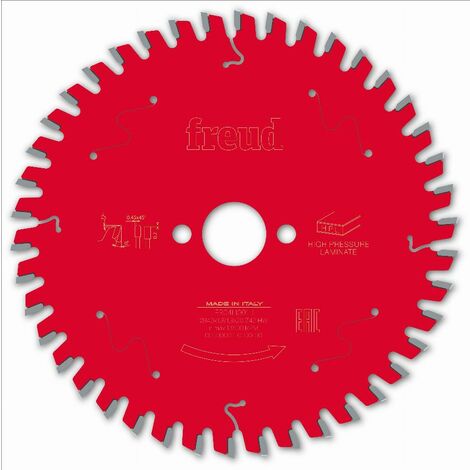 Lame pour scie circulaire portative Ø140mm – F03FS09864 – Dents carbure TiCo pour HPL et Corian – Angle de coupe 0° – Épaisseur 1,8/1,3mm – Freud - FR04H001H