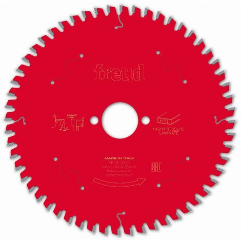 Lame pour scie circulaire portative FREUD - Ø190 2,6/1,6 AL30 Z56 TP 0° - F03FS09868 -FR13H002H