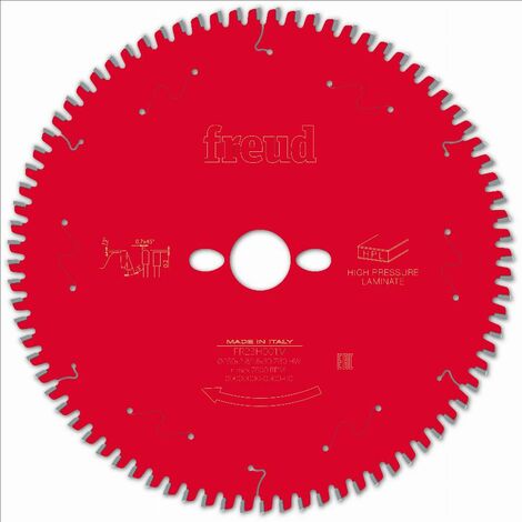 Lame pour scie circulaire portative FREUD - Ø250 2,8/1,8 AL30 Z80 TP -3° - F03FS09873 -FR23H001M (1/3)