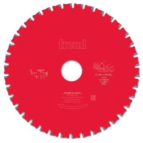 Lame de scie circulaire multi-matériaux Ø216mm 40 dents – Carbure titane cobalt – Revêtement PermaShield – F03FS09887 – Freud