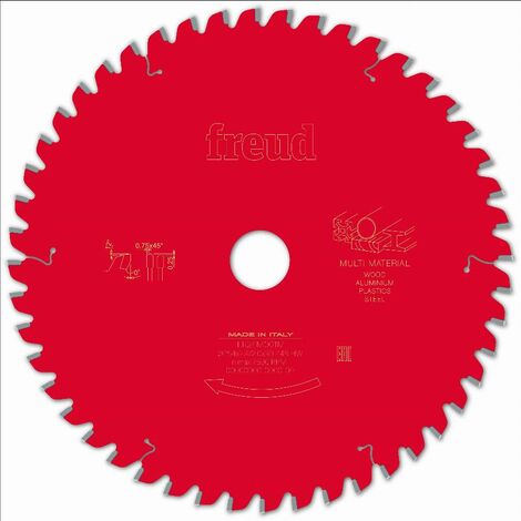 Lame de scie circulaire 254mm 48 dents pour multi-matériaux – Carbure titane cobalt – Fentes anti-vibrations – F03FS09889 – Freud