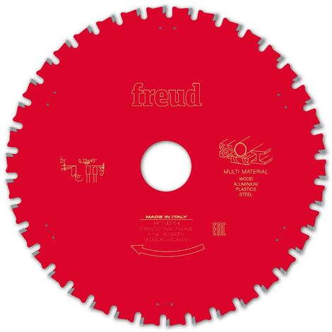 Lame de scie circulaire multi-matériaux 190mm 38 dents pour bois dur et métal – Revêtement PermaShield – F03FS10041 – Freud