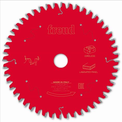Lame de scie circulaire 165mm F03FS10076 – Alésage 20mm – 48 dents carbure TiCo – Pour panneaux mélaminés et MDF – Freud - FR07L002HC