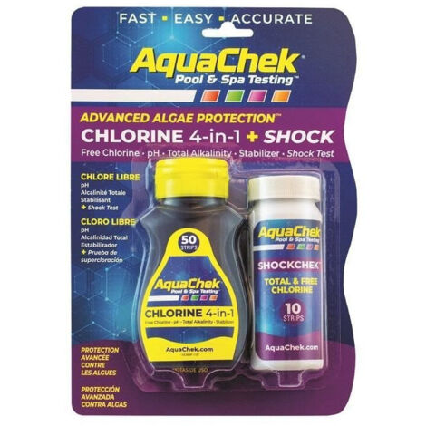 Testeur Aquacheck Chlorine 4-in-1 + Shock AQUACHECK - AQC-470-5016
