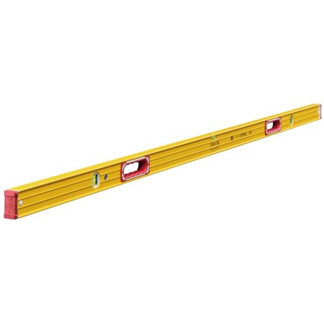 Stabila – Niveau à bulle Type 196-2 – Longueur 200 cm – Profilé en aluminium ultra-rigide – Précision ± 0,5 mm/m pour maçonnerie et charpenterie