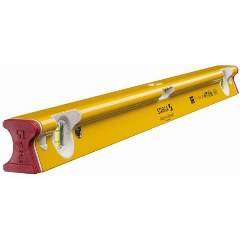 Stabila – Niveau à bulle 18372 81 cm en aluminium – Précision ± 0,5 mm/m – Profilé en R à cinq chambres – Semelle ultra-large pour stabilité