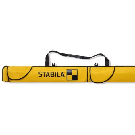 Stabila – Housse de transport pour niveaux à bulle – Compatible jusqu'à 200 cm – 6 compartiments – Résistante à l'usure – Bandoulière incluse - LCC-6-200