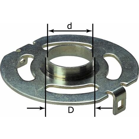 Festool – Bague de copiage pour défonceuse OF 1400 – Diamètre 24 mm – Installation sans outil – Précision accrue pour fraisage