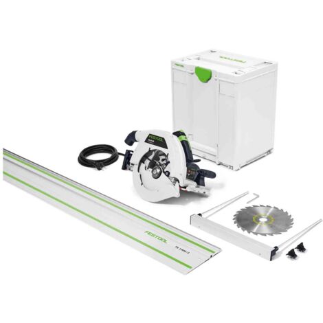 Scie circulaire portative HK 85 EB-Plus-FS - FESTOOL - avec Rail de guidage FS 1400/2 et lame de scie Ø 230 mm - Systainer - 576138