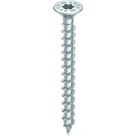 Vis HECO-Topix-Plus - Ø6x150mm - Tête Fraisée à poches de fraisage - Filetage Partiel - T30 - Boite de 100 - 61156