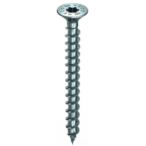 Vis HECO-Topix-Plus - Ø6x90mm - Tête Fraisée à poches de fraisage - Filetage Total - T30 - Boite de 100 - 61098