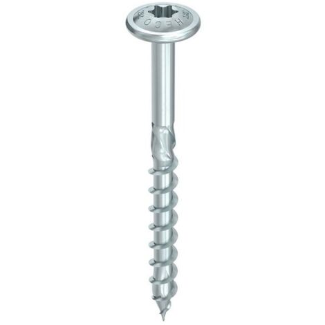 Vis HECO-Topix-Plus - Ø8x200mm - Tête Ronde large - Filetage Partiel - T40 - Boite de 50 - 61319