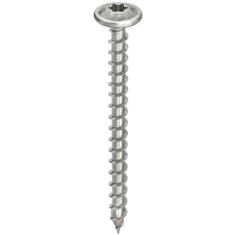 Vis HECO-Topix-Plus Inox - Ø6x60mm - Tête Ronde large - Filetage Total - T30 - Boite de 100 - 61810 (1/2)