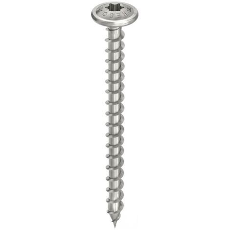 Vis HECO-Topix-Plus Inox - Ø8x100mm - Tête Ronde large - Filetage Total - T40 - Boite de 50 - 61853 (1/5)