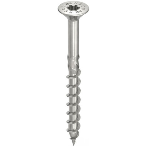 Vis HECO-Topix-Plus Inox - Ø4,5x35mm - Tête Fraisée à poches de fraisage - Filetage Partiel - T20 - Boite de 200 - 61696 (1/5)