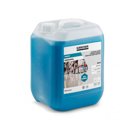 Kärcher – Nettoyant industriel pour sol 10 litres 62960490 – Dissout huile et graisse – Faible mousse – Compatible nettoyage mécanique et manuel