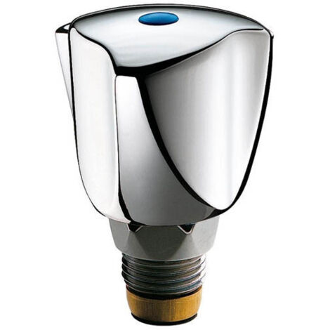Delabie – Tête de robinet universelle 1/2'' 15x21 – Croisillon métal chromé – Installation facile – Débit contrôlé – G370015