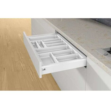 Range-couvert Arcitech Orgatray 440 HETTICH 450-550 mm L.1000 mm Blanc - 9194972