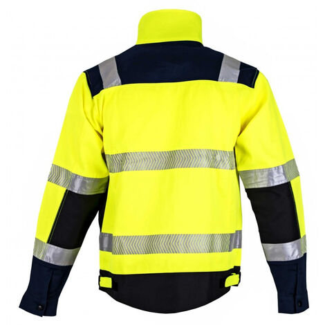 Réflexion blouson haute visibilité LMA T7 XXXL Jaune fluo/ Marine - 2219 T7/3XL