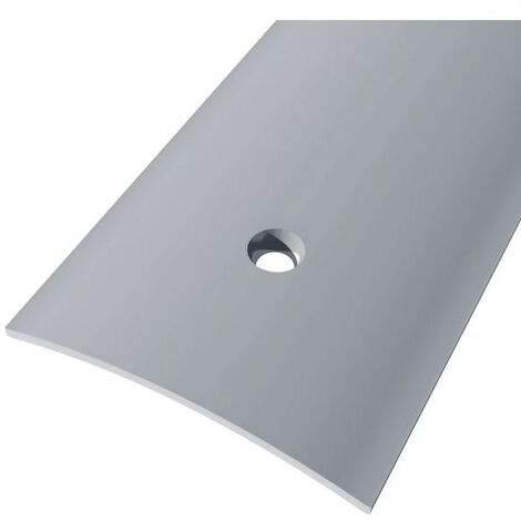 Barre de seuil plat adhésive en acier inoxydable 73 x 3 cm