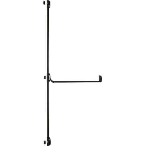 Serrure anti-panique 3 points latéraux – Pêne anti-intrusion – Compatible portes 1 ou 2 vantaux – Norme NF EN 1125 – Couleur noir