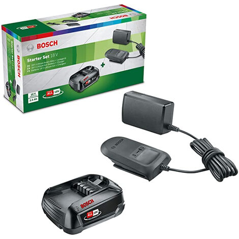 Pack 2 batteries 18V / 4 Ah + chargeur Bosch Professional