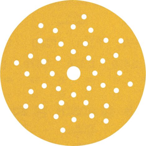 Bosch – Disque abrasif 125 mm – Lot de 6 feuilles – Grains 60/120/240 pour ponçage bois dur – Fixation auto-agrippante – 2608901101
