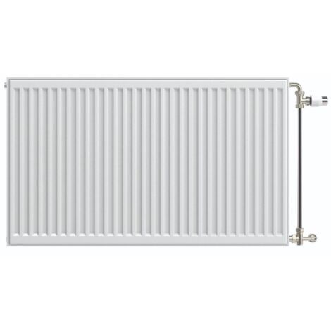 Stelrad – Radiateur panneau rayonnant acier 2156W – Hauteur 900mm – Largeur 900mm – RAL 9016 – Type 22 – 4 orifices F 15x21