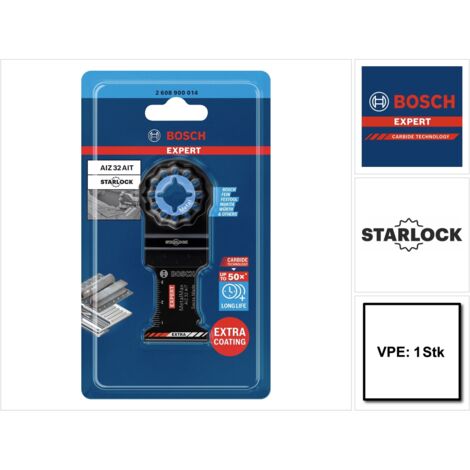 Bosch – Lame d'outil multifonction 2608900014 – Carbure pour acier et inox – 40mm de profondeur – Design plat pour coupe précise