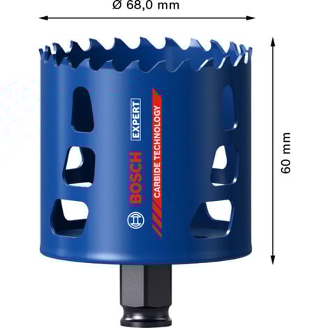Scie trépan carbure multi matériaux Expert BOSCH Ø68 mm - 2608900433