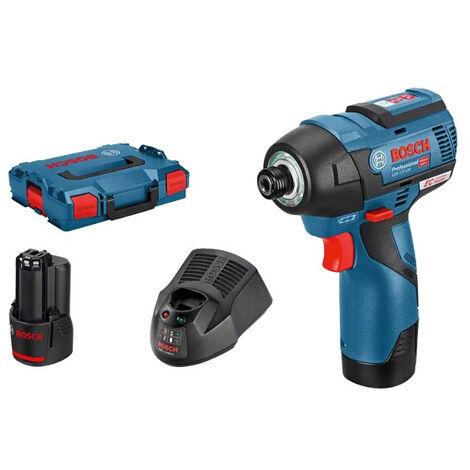 Visseuse à chocs Bosch GDR 12 V-110 V - 2 batteries 3,0 Ah - Sans fil - L-BOXX