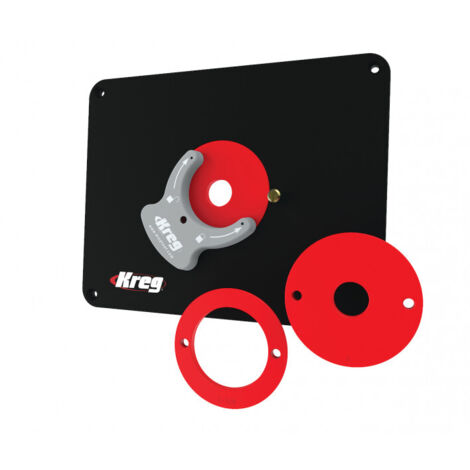 Kreg – Plaque d'insertion phénolique 9,5mm pour défonceuse – Dimensions 298x235mm – Compatible avec routeurs – Repères d'alignement pour perçage précis - PRS4038