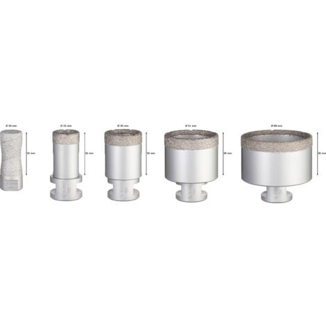 Coffret 5 scie trépans BOSCH Diamant DrySpeed - 2608576669