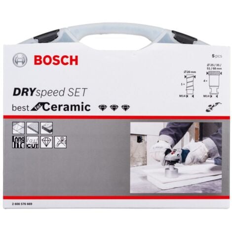 Coffret 5 scie trépans BOSCH Diamant DrySpeed - 2608576669