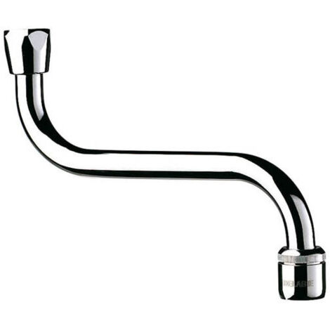 Delabie – Bec mural orientable pour robinet – Raccord femelle F1/2' 15 x 21 – Laiton massif chromé – Débit 3L/min – 940202