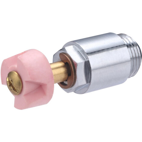 Noyon & Thiebault – Tête de robinet adaptable M18x150 – Crantage 12 dents – Laiton chromé – Remplacement pour mélangeur Porcher N°105
