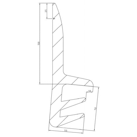 Joint d'étanchéité - pour dormant fenêtre bois - en PVC - LD 411 KISO