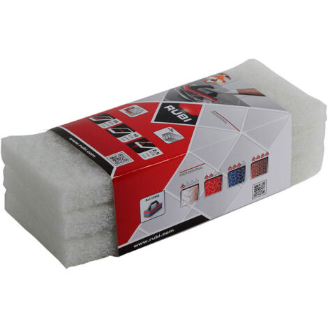 Rubi – Recharge 3 tampons à récurer très doux pour surfaces délicates – Dimensions 25x10cm – Épaisseur 2,5cm – 20971