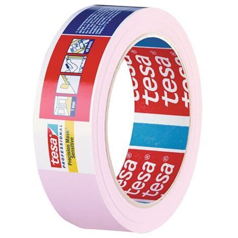Tesa – Ruban de masquage intérieur 50 m x 50 mm – Adhésion légère pour surfaces délicates – Précision de peinture sans traces