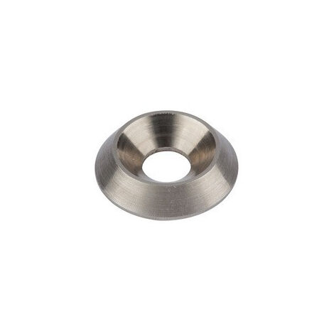 Boîte de 50 cuvettes pleines HECO larg.25 mm pour vis 8 mm - zingué blanc - 42260