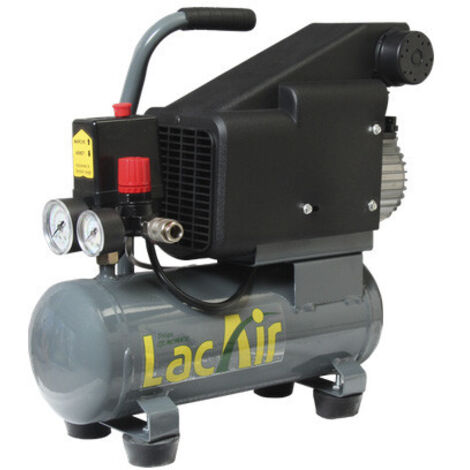 Lacme – Compresseur monobloc 7 m³/h 0,55 kW – Débit d'air 4,2 m³/h – Pression de service 8 bar – 461200