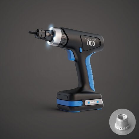Sertisseuse 18V SCELL IT pour écrous à sertir M3 - M6 - Sans batterie - E-008-BODY