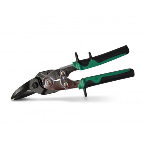 Edma – Cisaille à tôle type aviation coupe à droite – Capacité de coupe jusqu'à 2,5 mm – Lames microdentées 96 dents – 10955