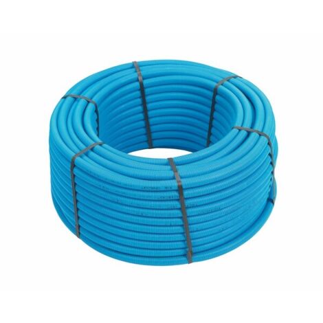 25M Tube multicouche pré-gainé bleu - Ø32x3,0 - Alu 0,4mm - Henco (1/2)