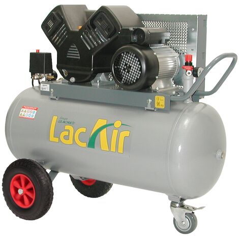 Lacme – Compresseur mobile TwinAir 20/100M 100L 11 bars 20 m³/h mono – Moteur bicylindre en V – Débit 240 l/min – 462100 - MONO 100 L
