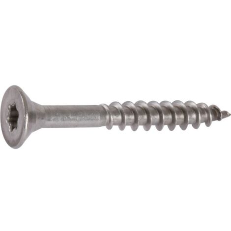 Acton – Vis à bois inox A2 tête fraisée Torx 6 lobes – Longueur 20mm – Diamètre 4mm – Résistance à la corrosion pour environnements humides